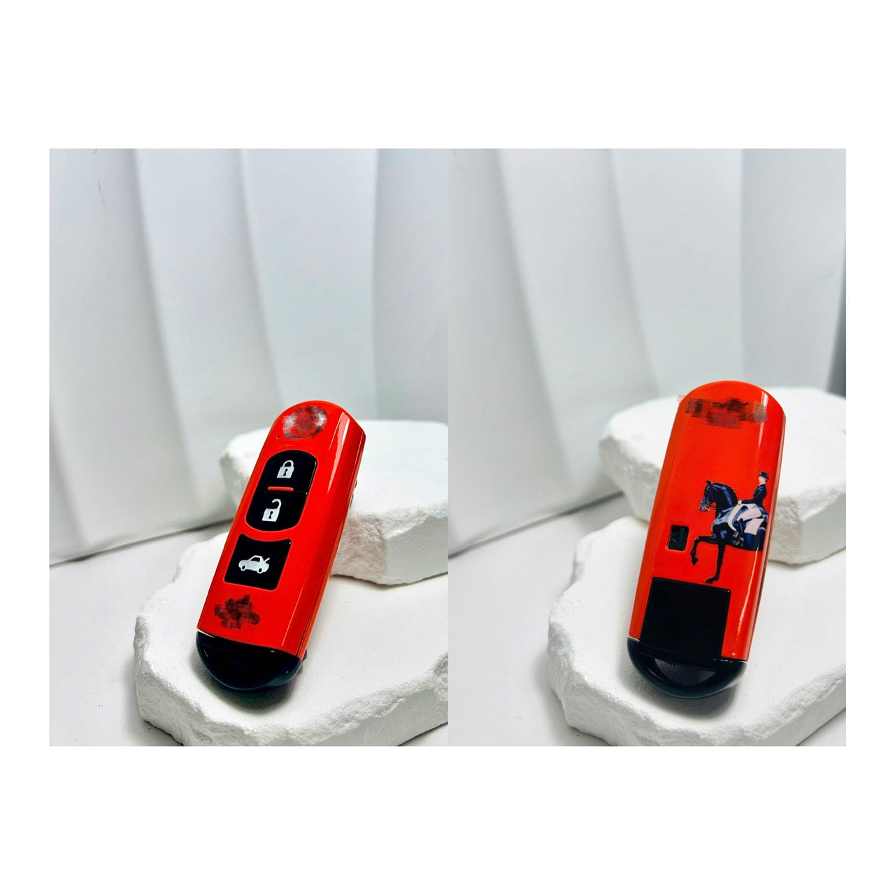 (Small) MAZDA OEM Custom Hand-Painted Key Fob Cover – Personalized Design