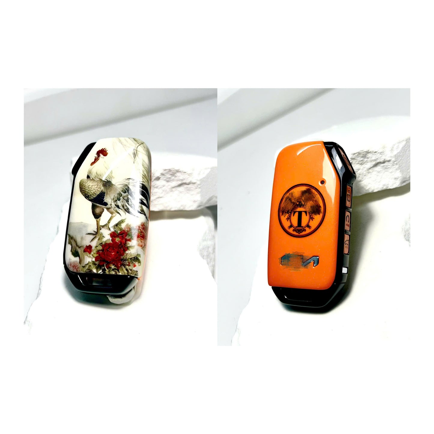 KIA OEM Custom Hand-Painted Key Fob Cover – Personalized Design