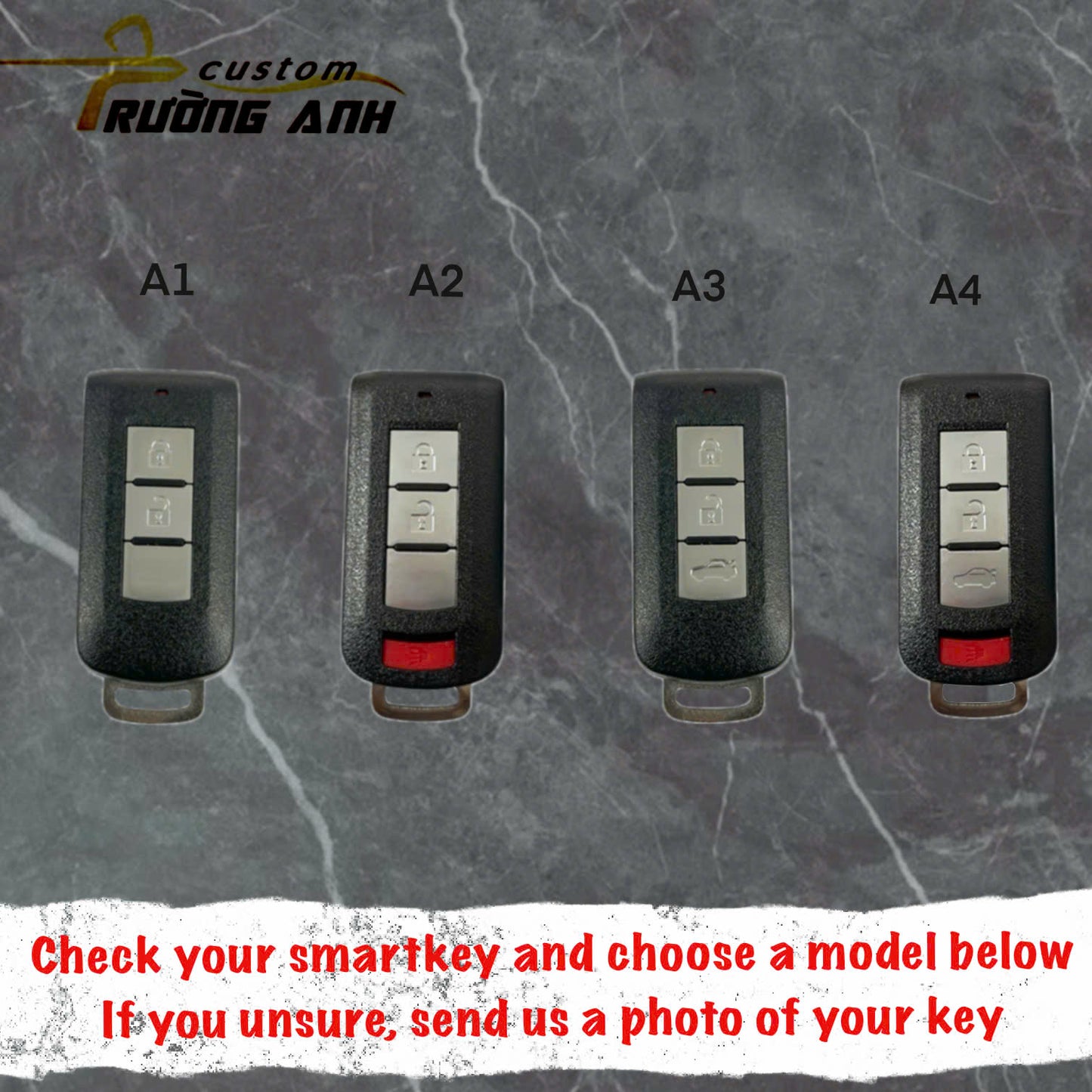 MITSUBISHI OEM Personalized Custom Hand-Painted Key
