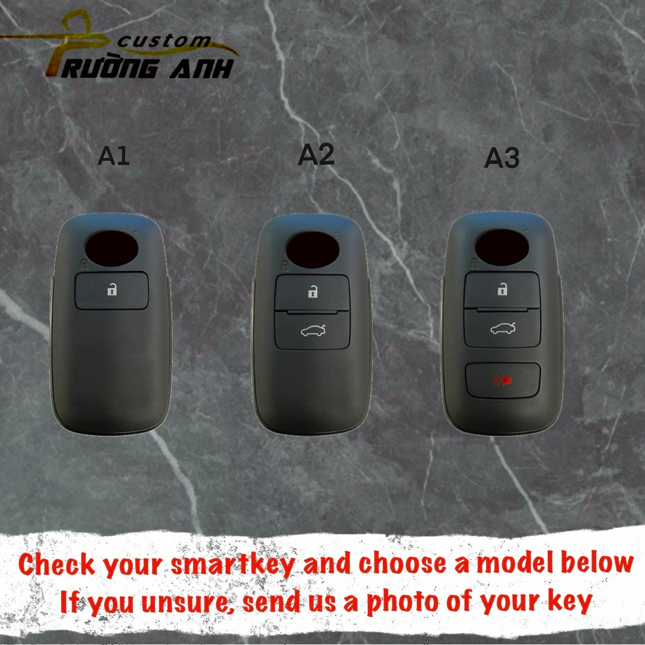 (Small) TOYOTA OEM Personalized Custom Hand-Painted Key
