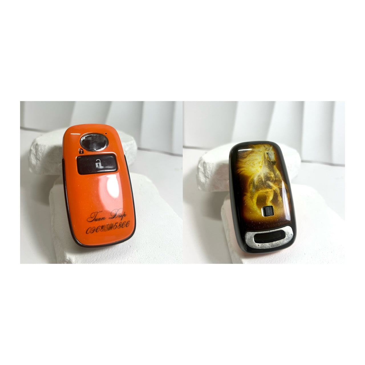 (Small) TOYOTA OEM Personalized Custom Hand-Painted Key