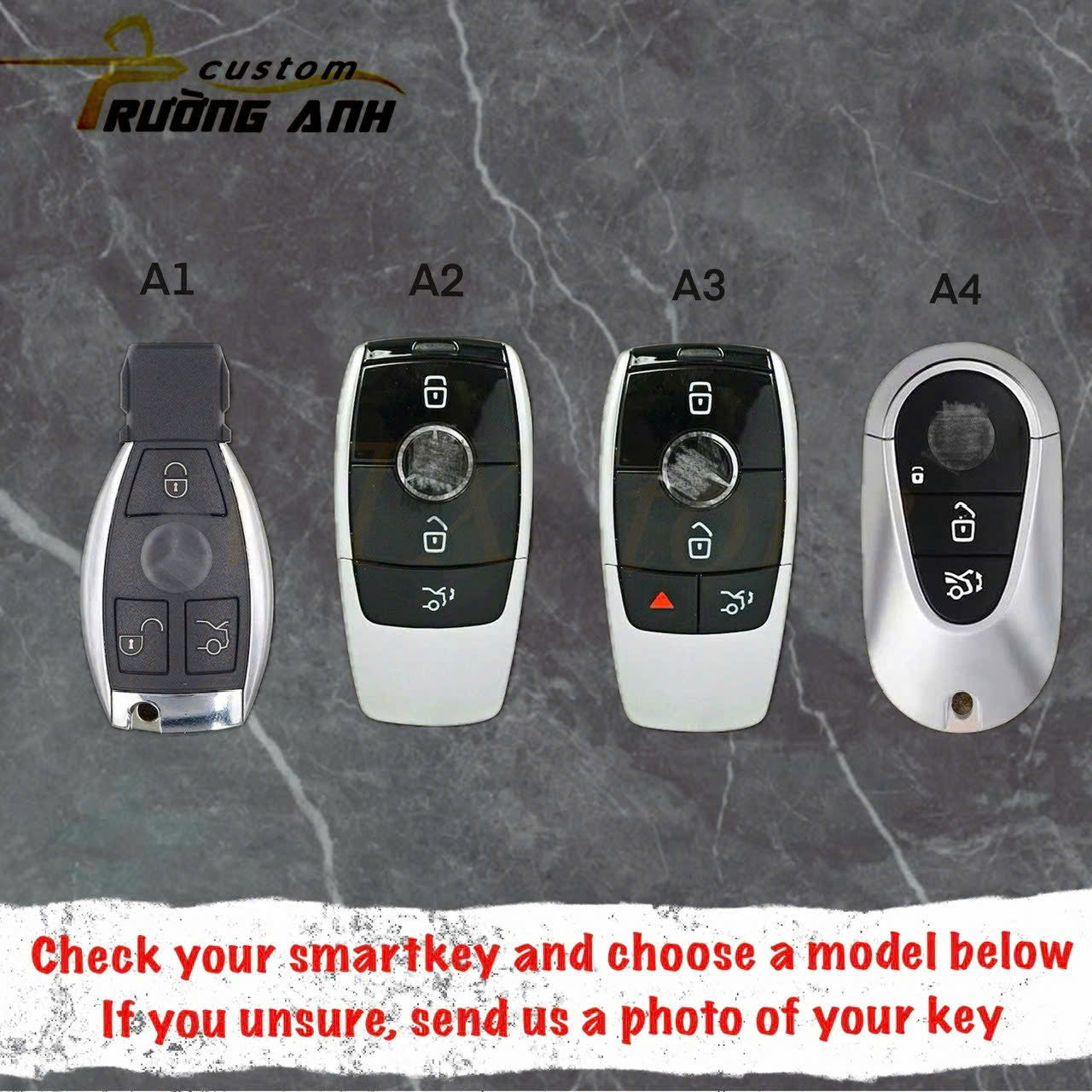 MERCEDES OEM Custom Hand-Painted Key Fob Cover – Personalized Design