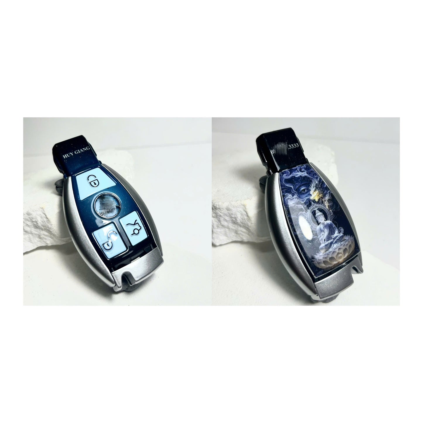 MERCEDES OEM Custom Hand-Painted Key Fob Cover – Personalized Design