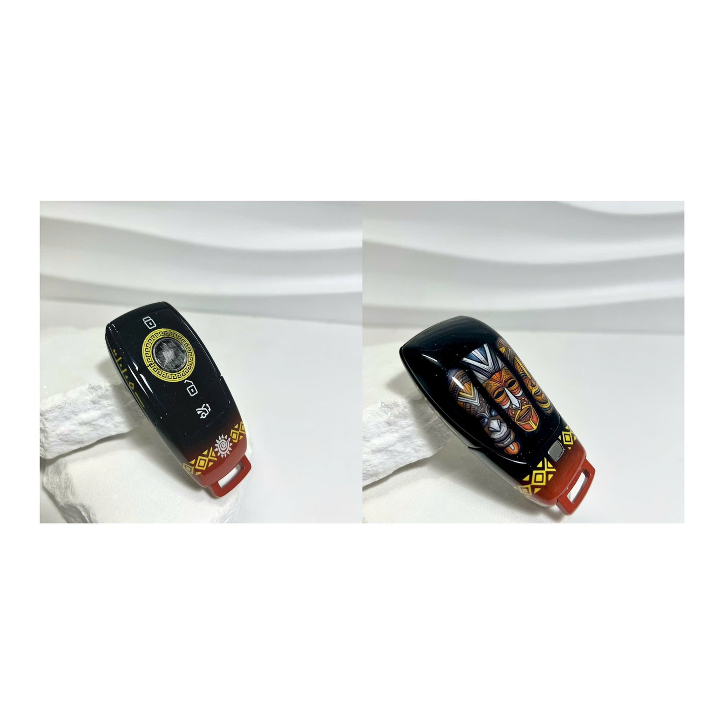 MERCEDES OEM Custom Hand-Painted Key Fob Cover – Personalized Design