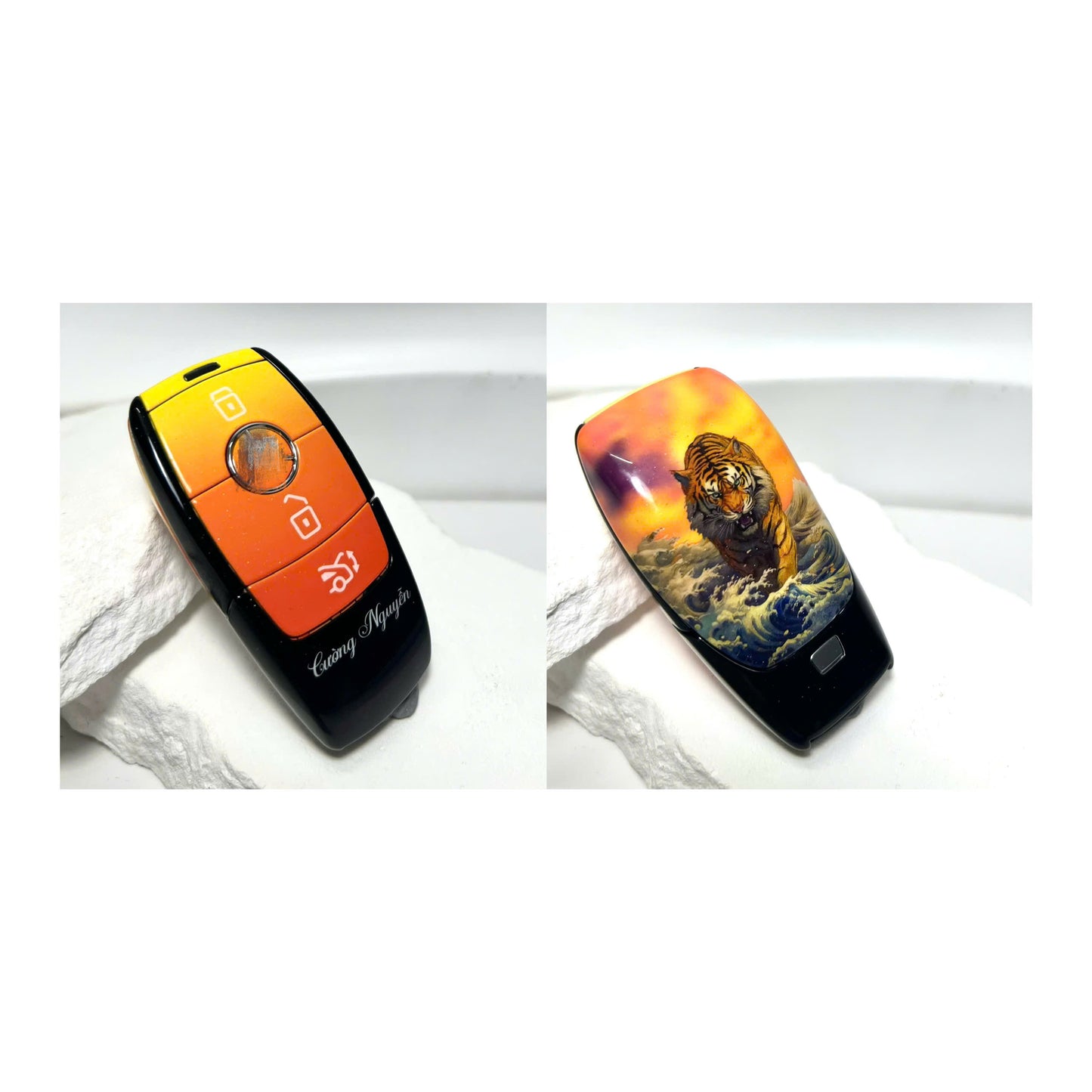 MERCEDES OEM Custom Hand-Painted Key Fob Cover – Personalized Design